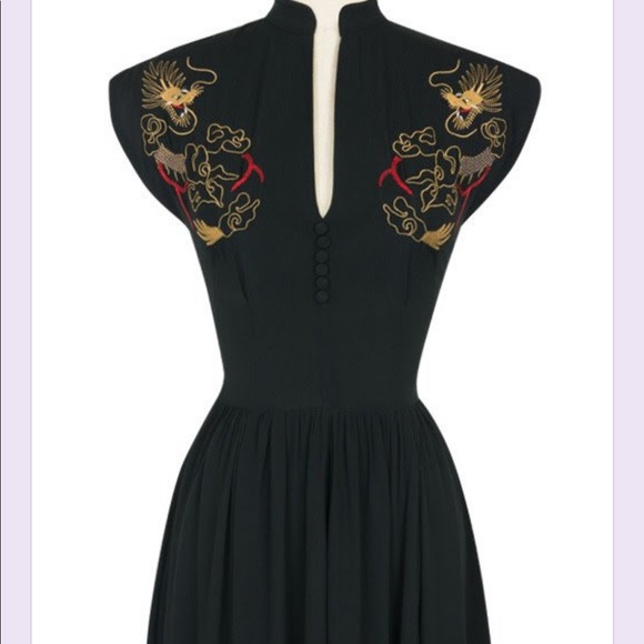 Trashy Diva Maria Dress Dragon Embroidery EUC - Picture 7 of 7